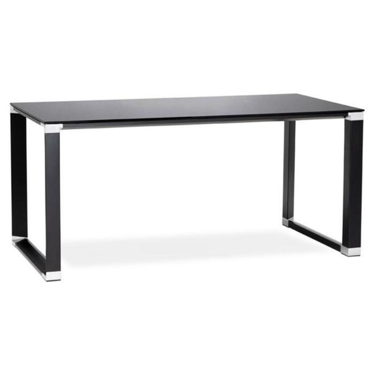 Paris Prix Bureau Design en Verre  Hovik  140cm Noir