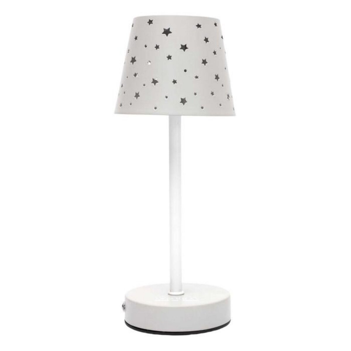 Paris Prix Lampe à Poser Rechargeable  Étoiles  29cm Gris