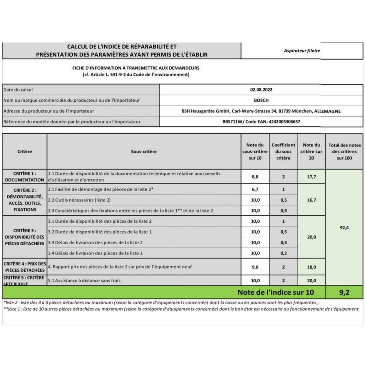 BOSCH Aspirateur balai rechargeable 18v blanc - BBS711W