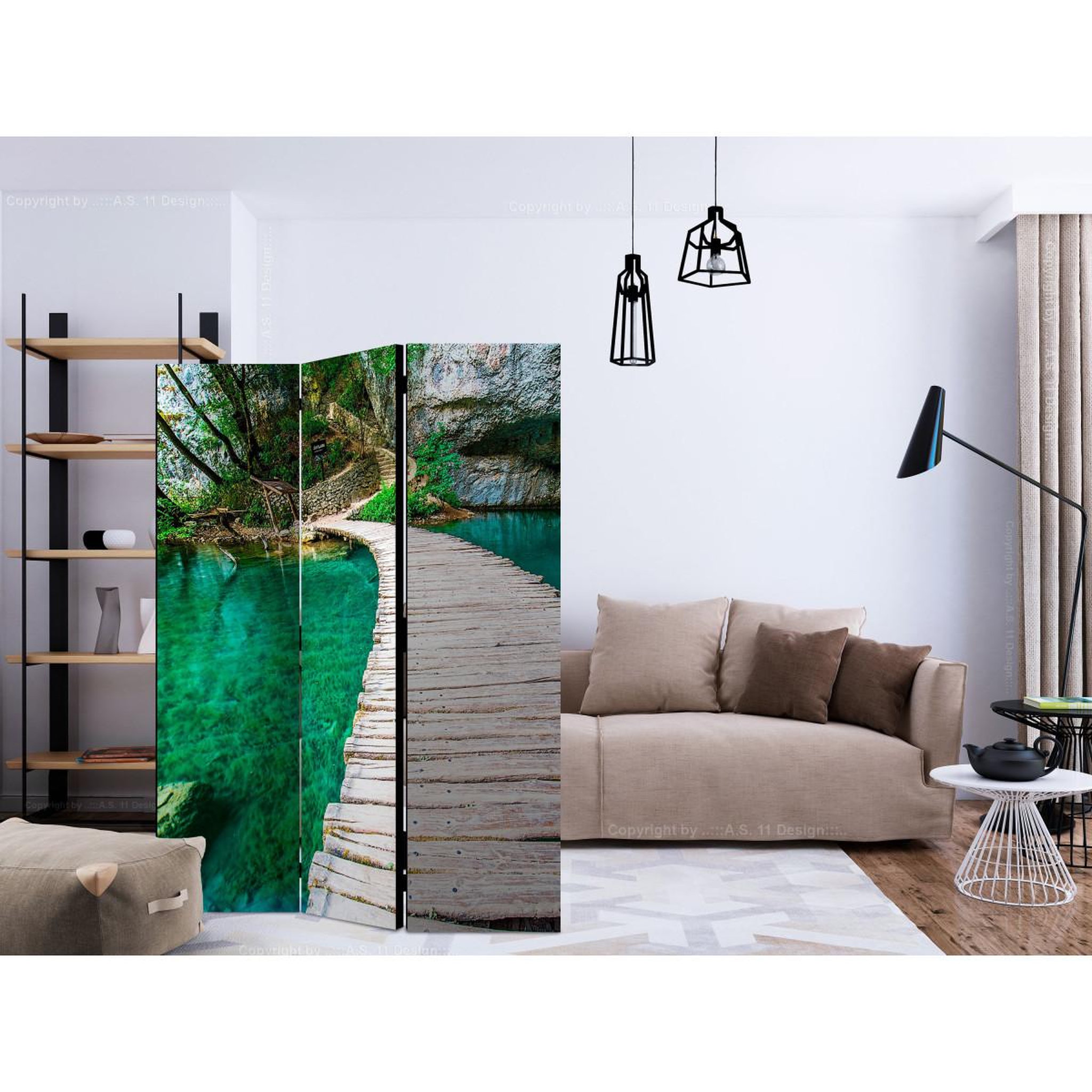 Voir la diapositive 2 : Paris Prix Paravent 3 volets  plitvice lakes national park, croatia  135x172cm