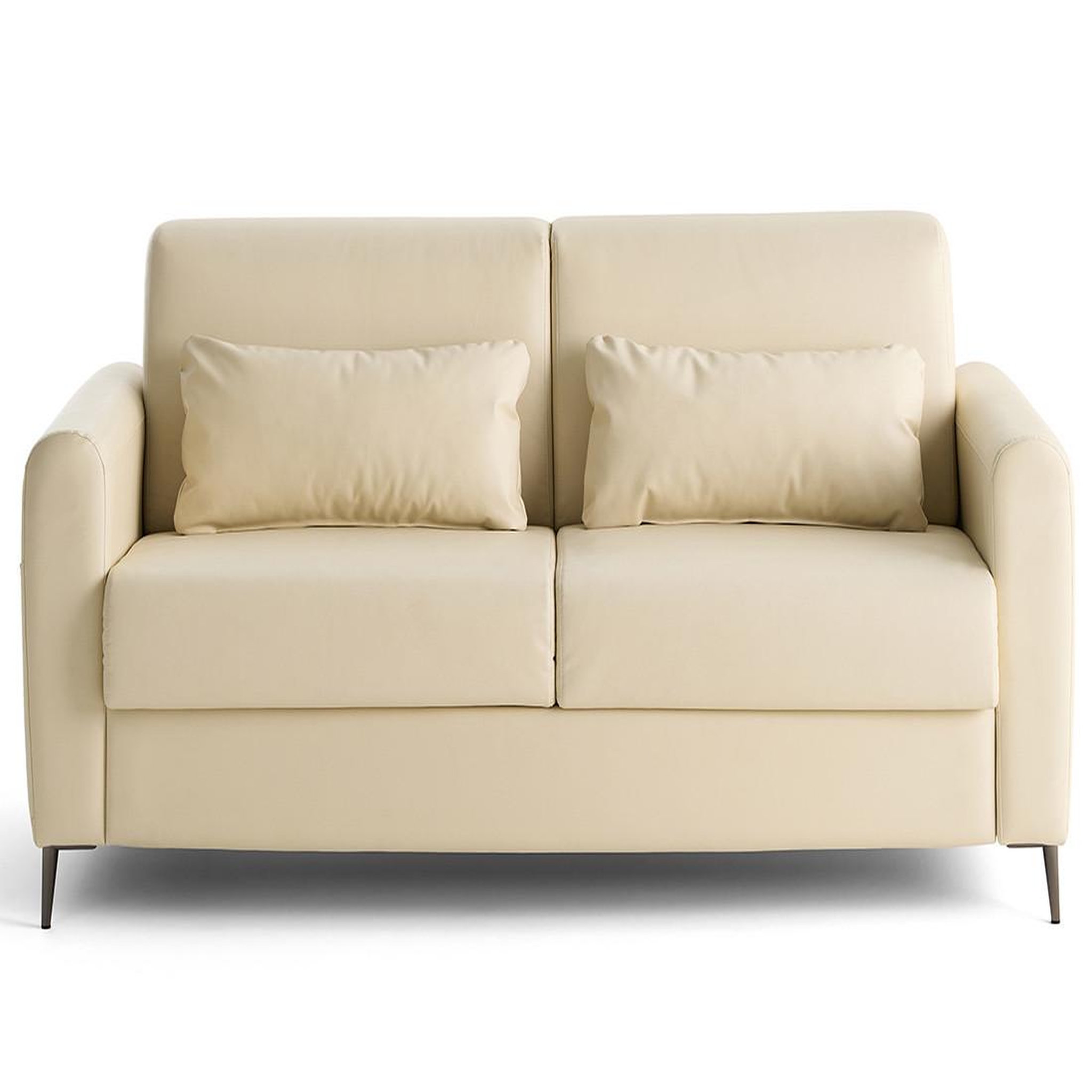 Voir la diapositive 1 : LISA DESIGN Owen - canapé 3 places convertible express couchage quotidien 140 cm matelas 12 cm en simili