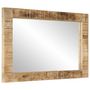 Voir la diapositive 3 : VIDAXL Miroir 70x50 cm bois de manguier massif et verre