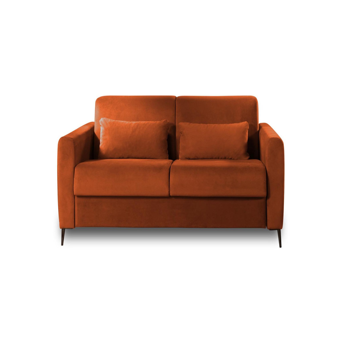 LISA DESIGN Owen - canapé 3 places convertible express couchage quotidien 140 cm matelas 12 cm en velours