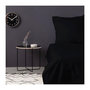 Voir la diapositive 1 : GENERIQUE Parure de lit - 1 housse de couette 220 x 240 cm + 2 taies d'oreiller 60 x 60 cm - Satiné 100% coton - Noir