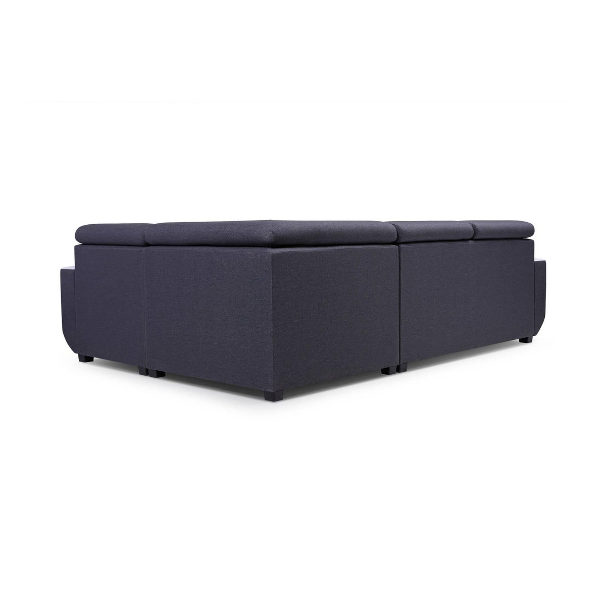 LISA DESIGN Dustin - canapé d'angle l réversible - 5 places - convertible avec coffre - têtieres réglables