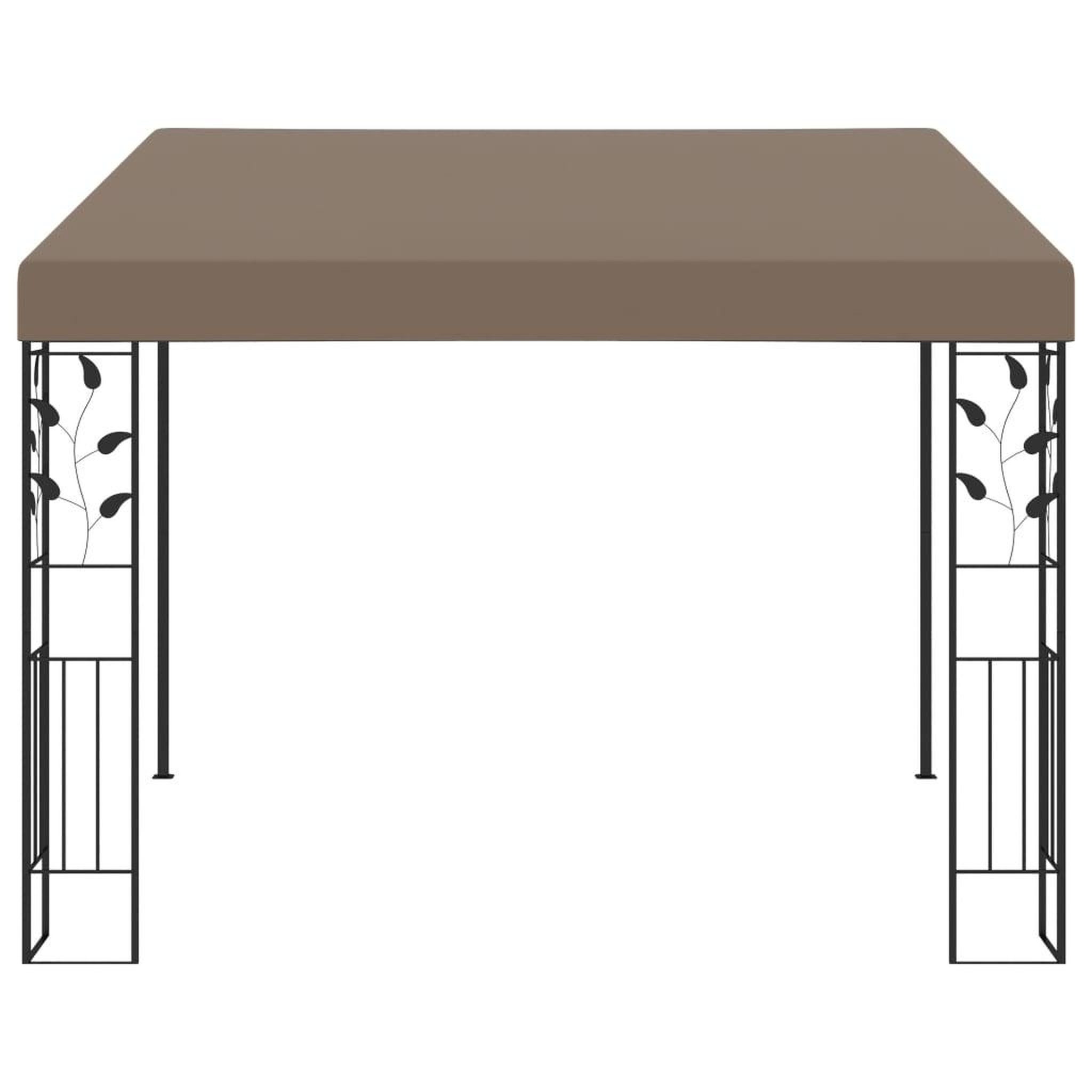 Voir la diapositive 2 : VIDAXL Belvedere mural 3x3x2,5 m Taupe