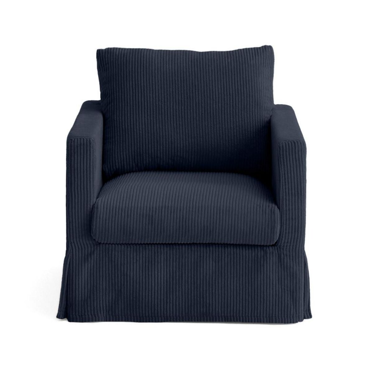 LISA DESIGN Serena - housse en velours côtelé pour fauteuil