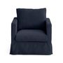 Voir la diapositive 3 : LISA DESIGN Serena - housse en velours côtelé pour fauteuil