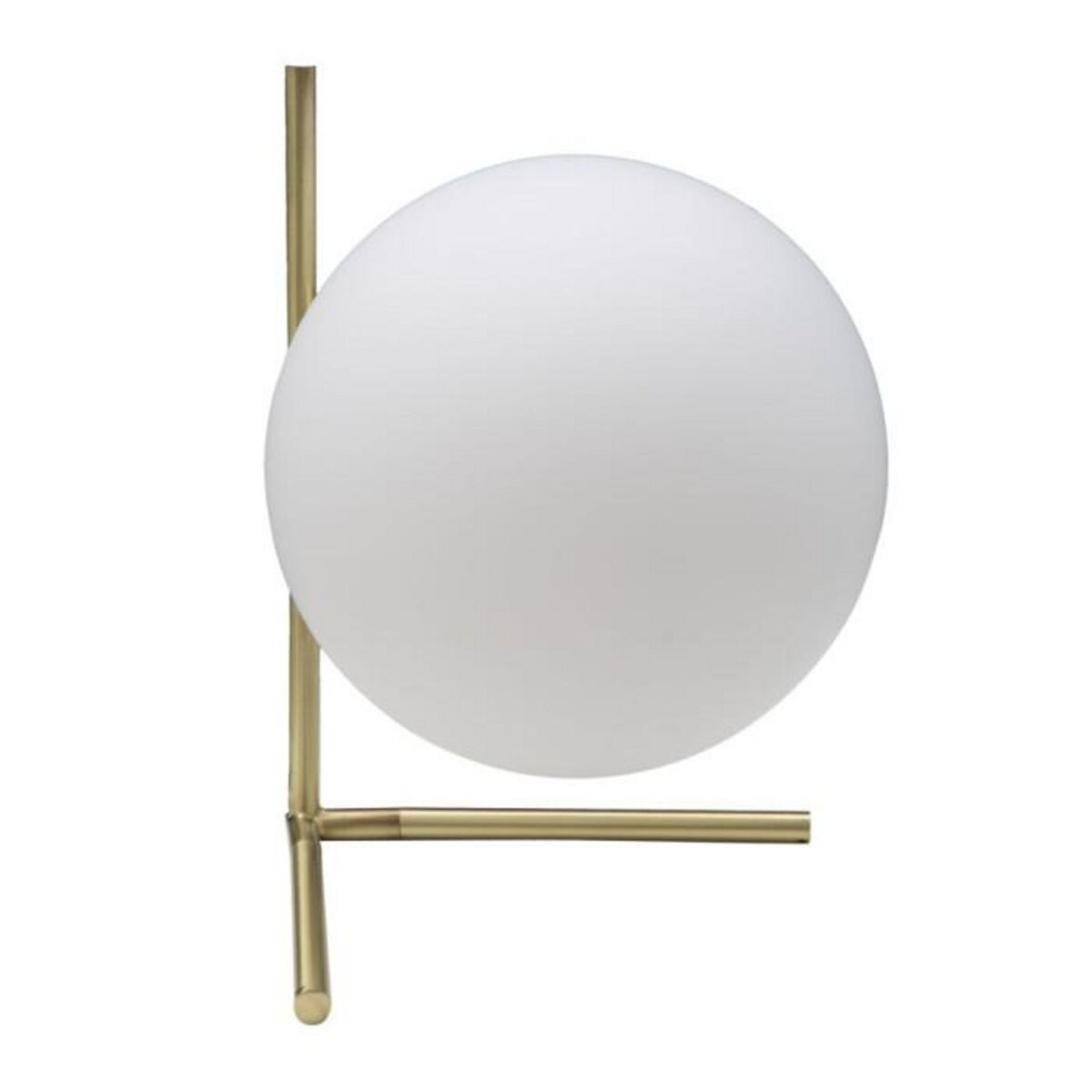 Paris Prix Lampe à Poser Sphère  Glamy  27cm Blanc & Or