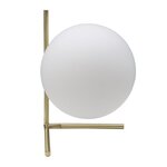 Paris Prix Lampe à Poser Sphère  Glamy  27cm Blanc & Or