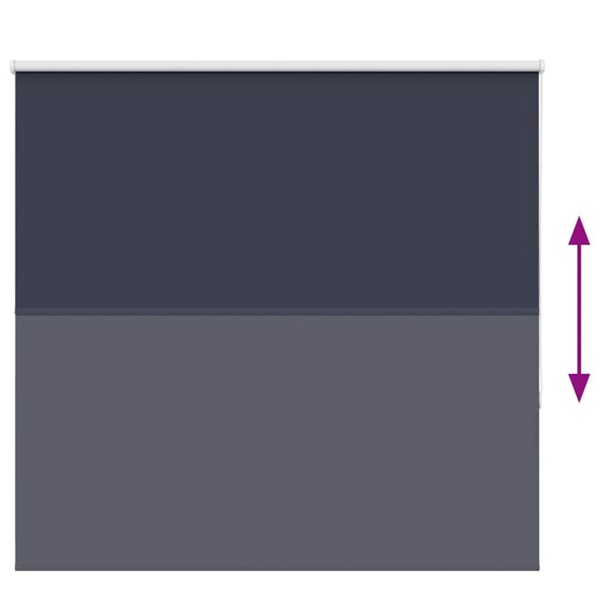 VIDAXL Store enrouleur occultant largeur du tissu 151,6 cm polyester