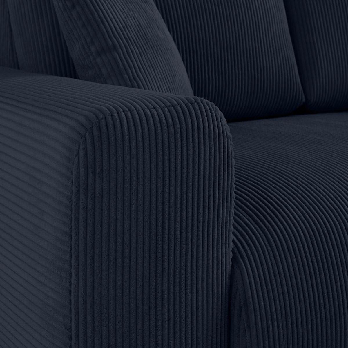 LISA DESIGN Garance - canapé droit 3 places - en velours côtelé