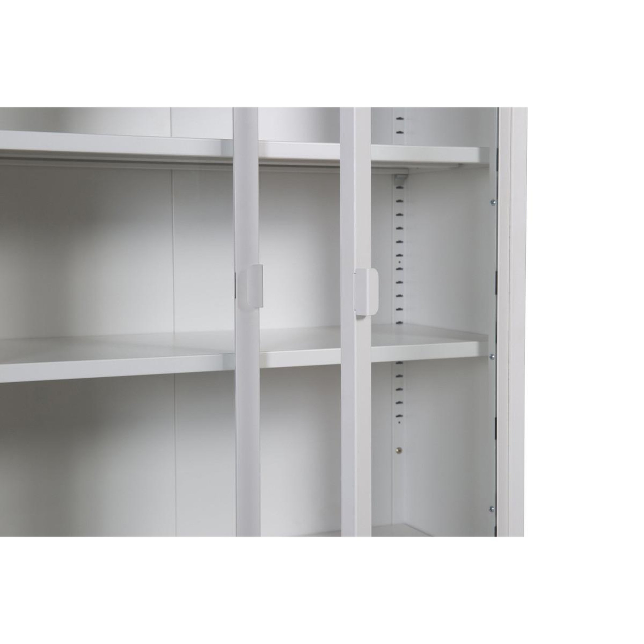 Voir la diapositive 3 : Paris Prix Vitrine 2 portes en verre  misha  150cm blanc