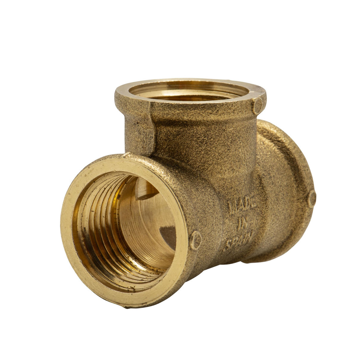 RAIN Raccord té laiton femelle - femelle 1-2