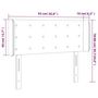 Voir la diapositive 6 : VIDAXL Tete de lit a LED Bleu 93x16x78/88 cm Tissu