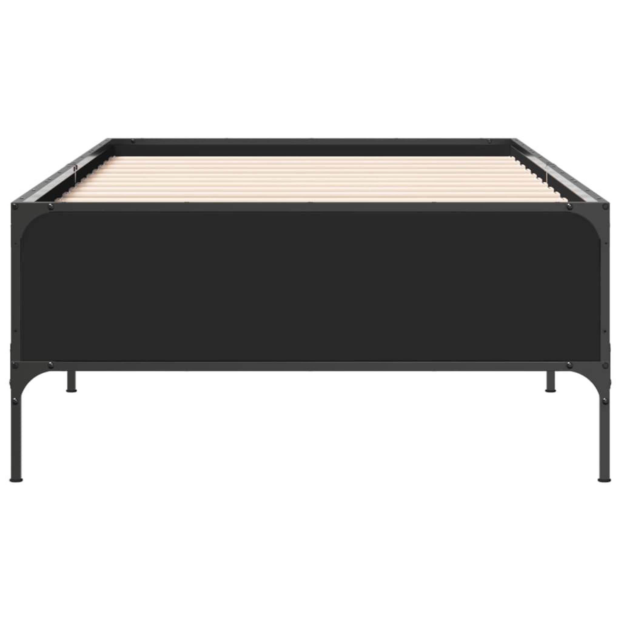 Voir la diapositive 4 : VIDAXL Cadre de lit sans matelas noir 90x190 cm