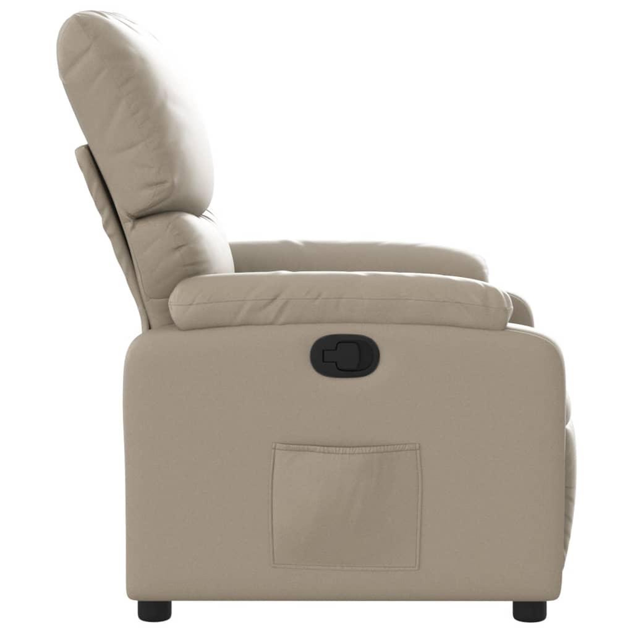 Voir la diapositive 4 : VIDAXL Fauteuil inclinable Cappuccino Similicuir