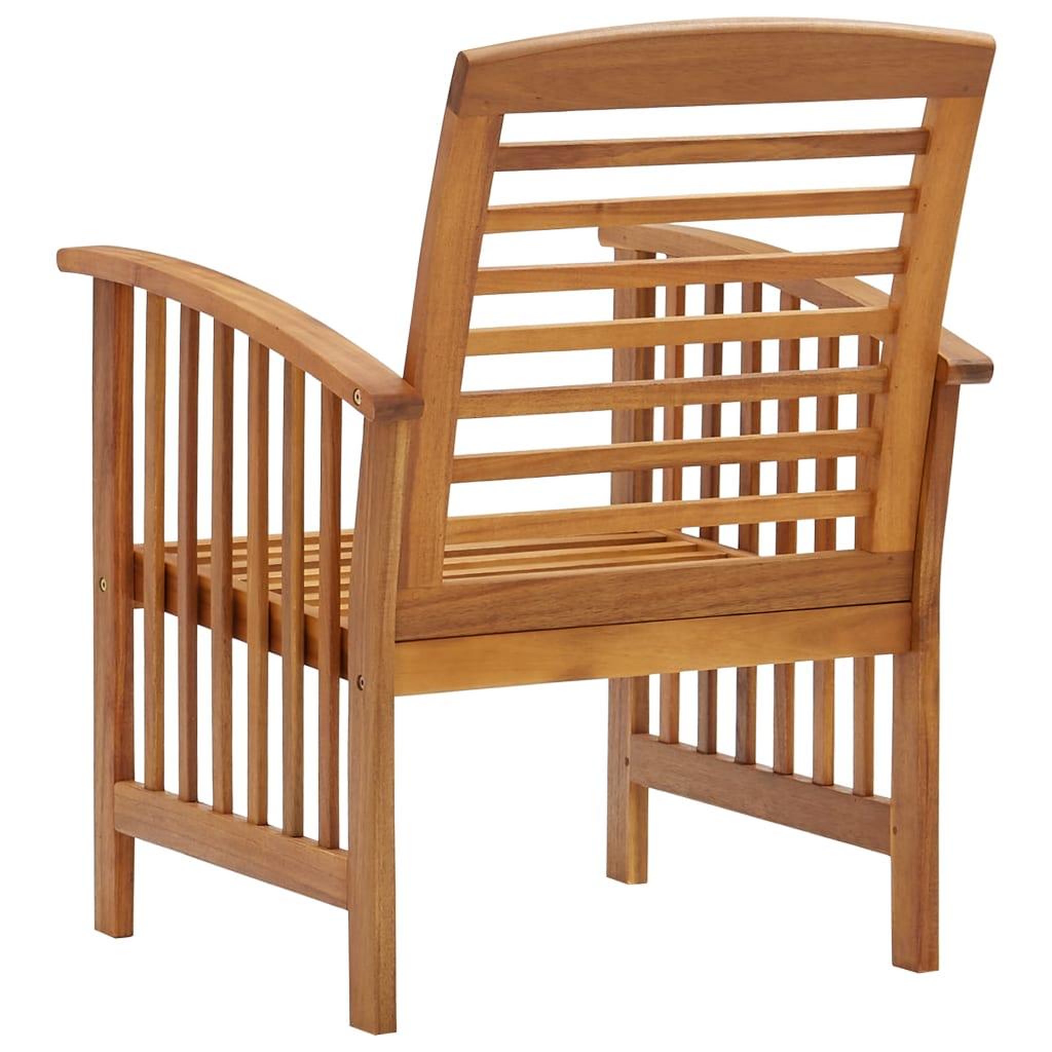 Voir la diapositive 5 : VIDAXL Chaises de jardin lot de 2 Bois d'acacia massif