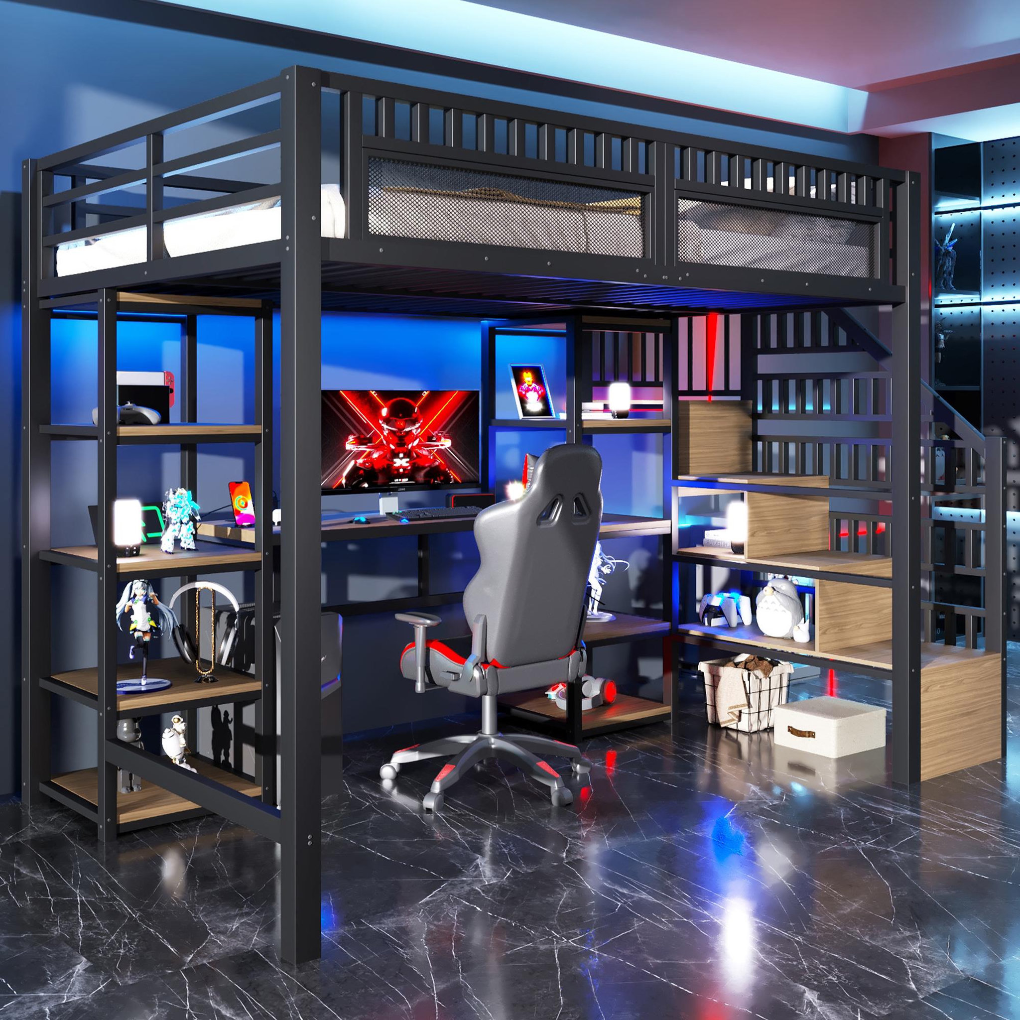Voir la diapositive 4 : MERAX Lit mezzanine