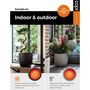 Voir la diapositive 5 : CAPI Capi Jardiniere Groove 43x41 cm anthracite