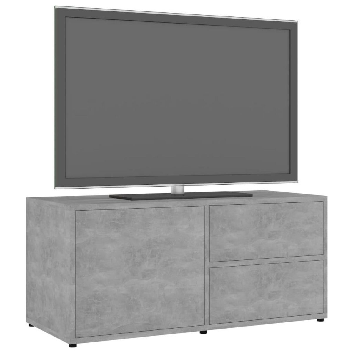 VIDAXL Meuble TV Gris beton 80x34x36 cm Bois d'ingenierie