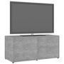 Voir la diapositive 4 : VIDAXL Meuble TV Gris beton 80x34x36 cm Bois d'ingenierie