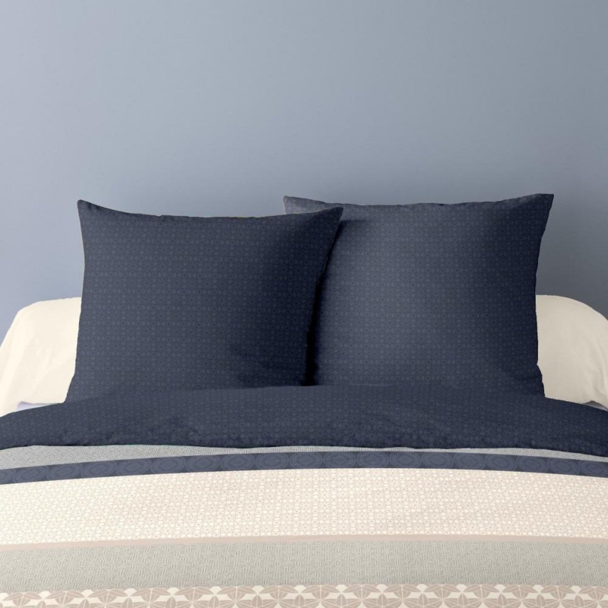 Dourev Housse de couette 240x220 NOA + 2 taies matière Polaire