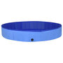 Voir la diapositive 2 : VIDAXL Piscine pliable pour chiens Bleu 300x40 cm PVC
