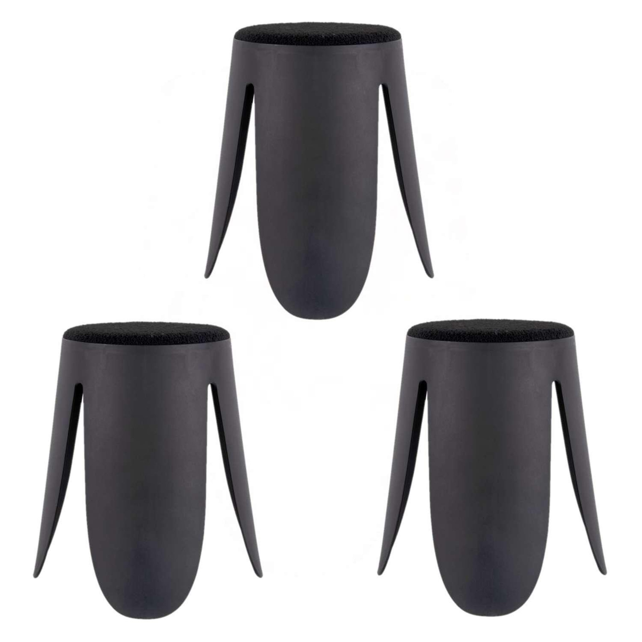 Voir la diapositive 1 : TOILINUX Lot de 3 tabourets keystone