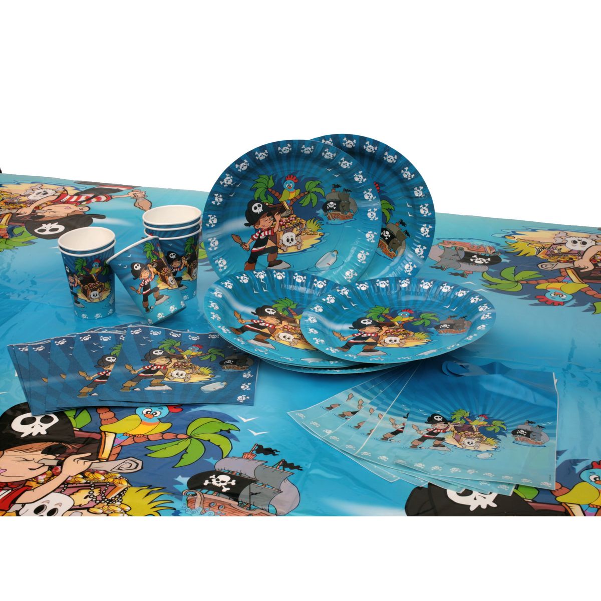Pack Anniversaire vaisselle jetable déco jeux Pirates