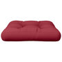Voir la diapositive 4 : VIDAXL Coussin de palette rouge bordeaux 50x50x12 cm tissu