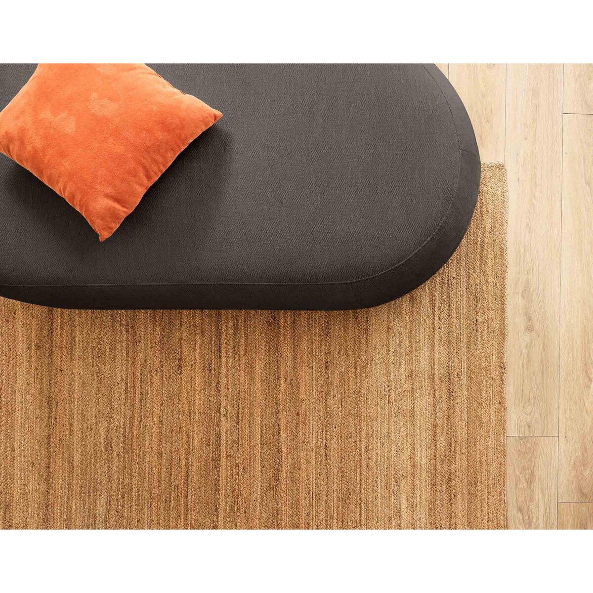 LISA DESIGN Santorini - pouf modulable - en tissu texturé