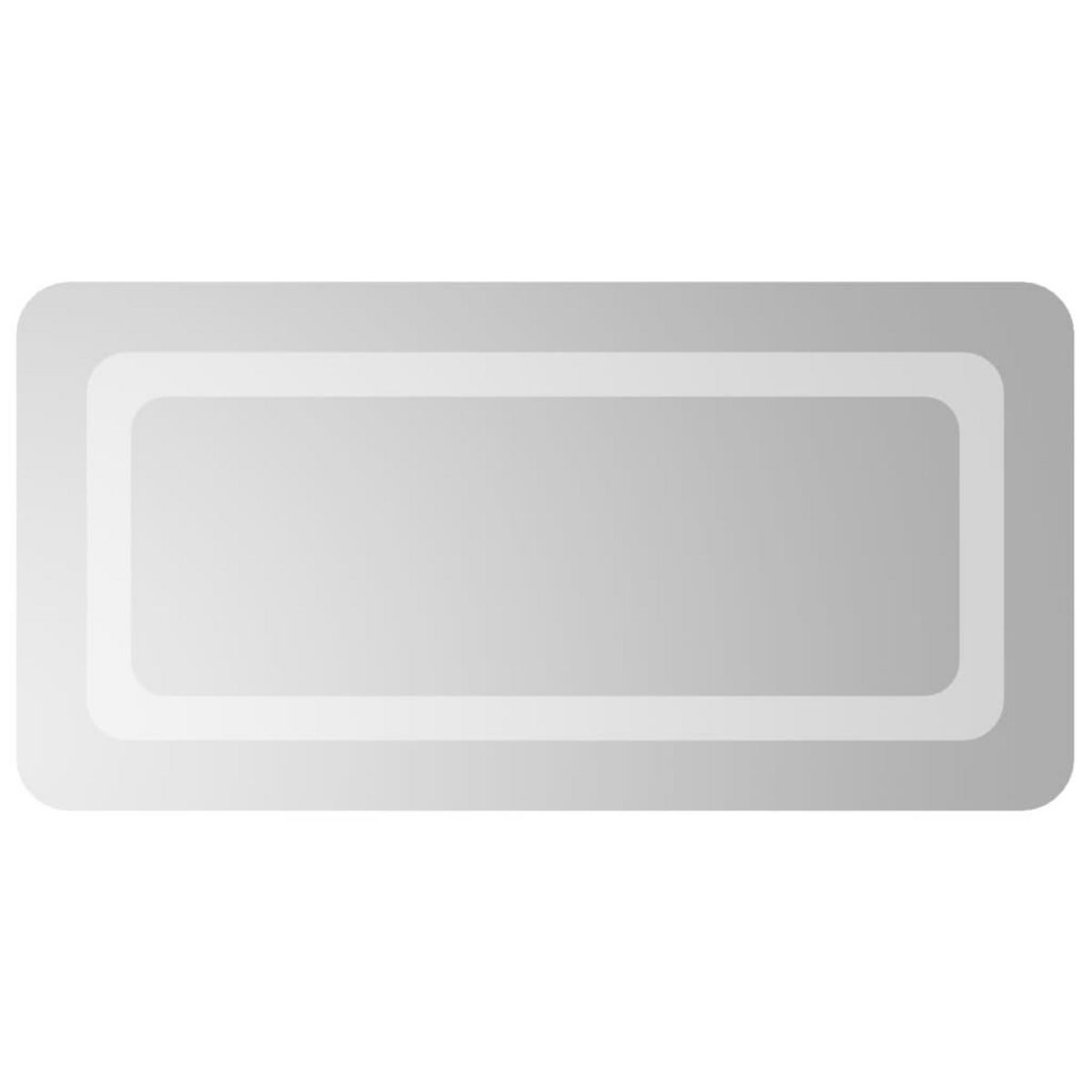 VIDAXL Miroir de salle de bain a LED 30x60 cm