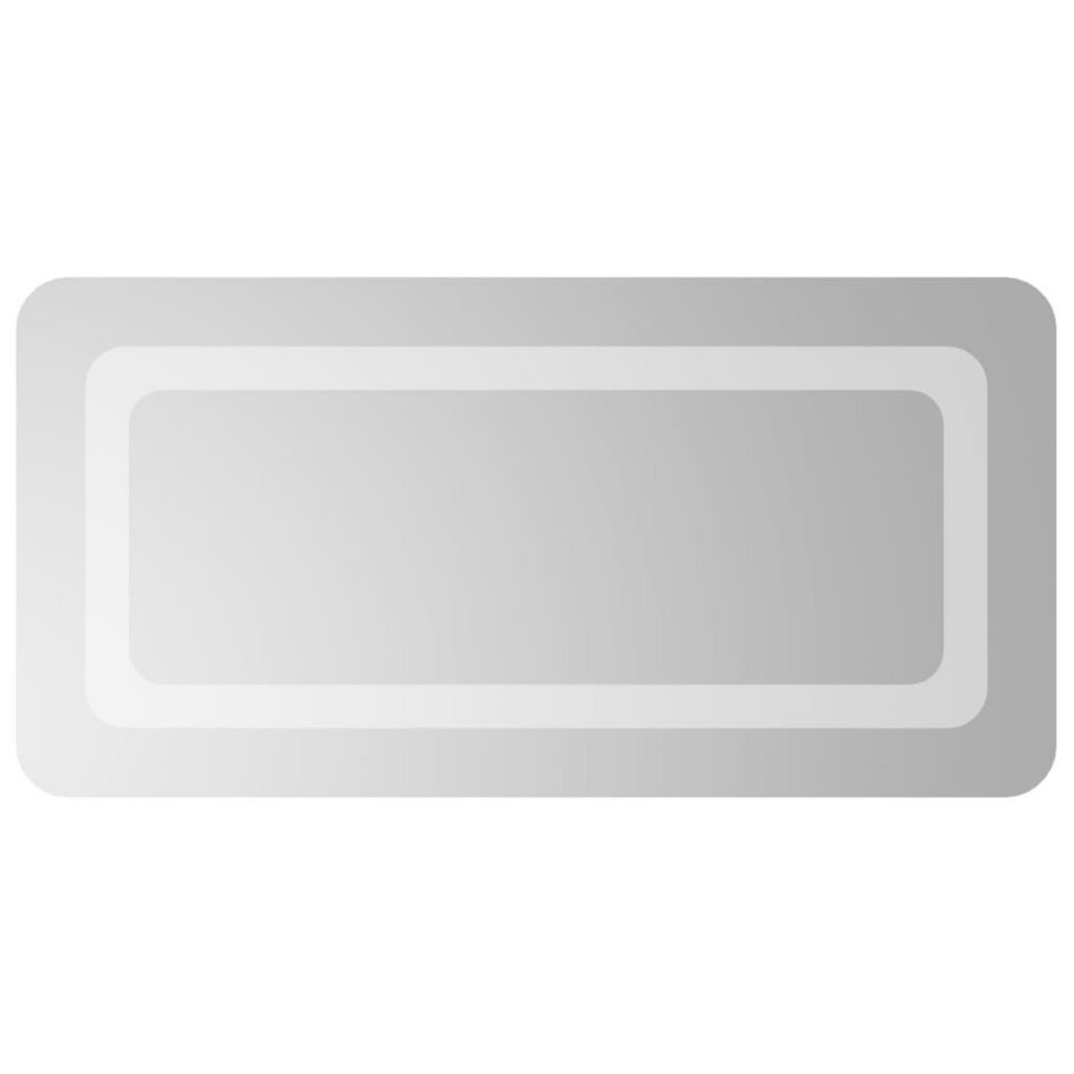 VIDAXL Miroir de salle de bain a LED 30x60 cm