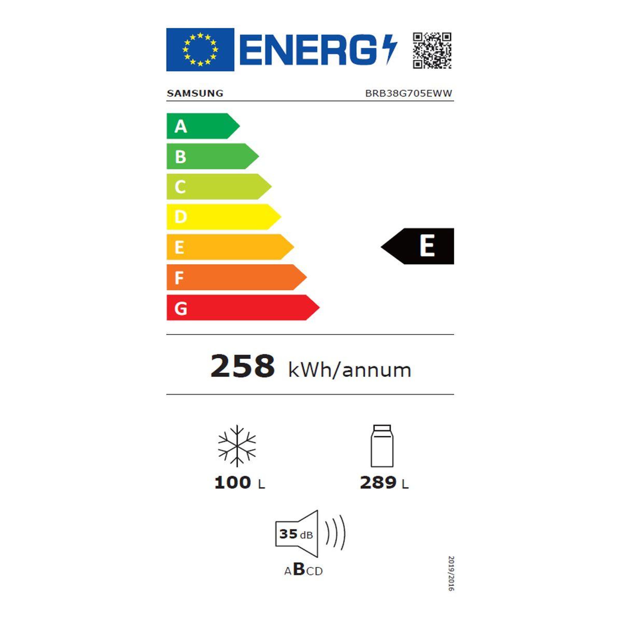 Voir la diapositive 6 : Samsung Réfrigérateur combiné brb38g705eww