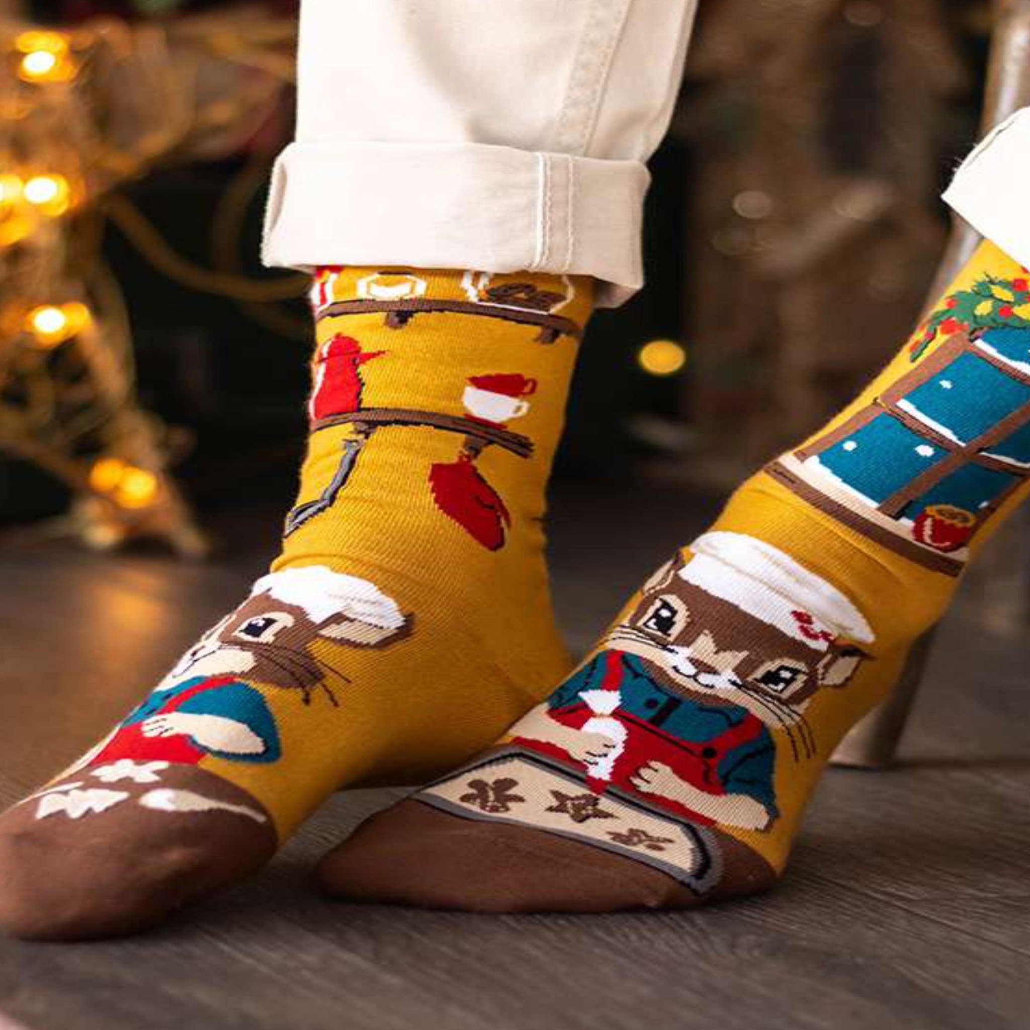 Voir la diapositive 4 : PIRIN HILL Chaussettes arty les écureuils