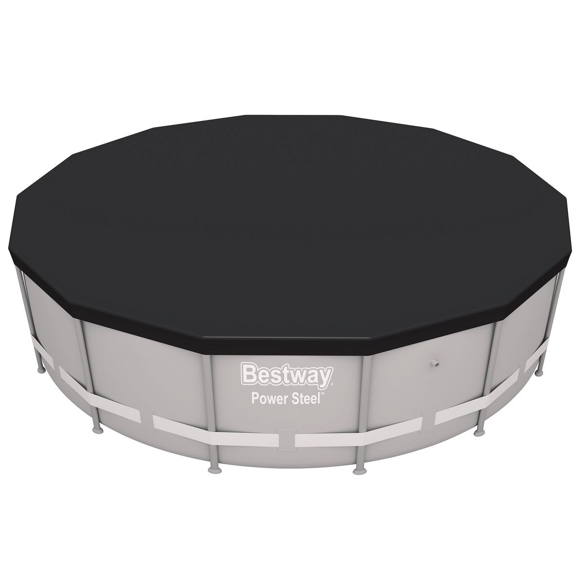 BESTWAY Bâche 4 saisons pour Piscine Hydrium/ Power /Frame ronde Diam 4,60 à 4,88m