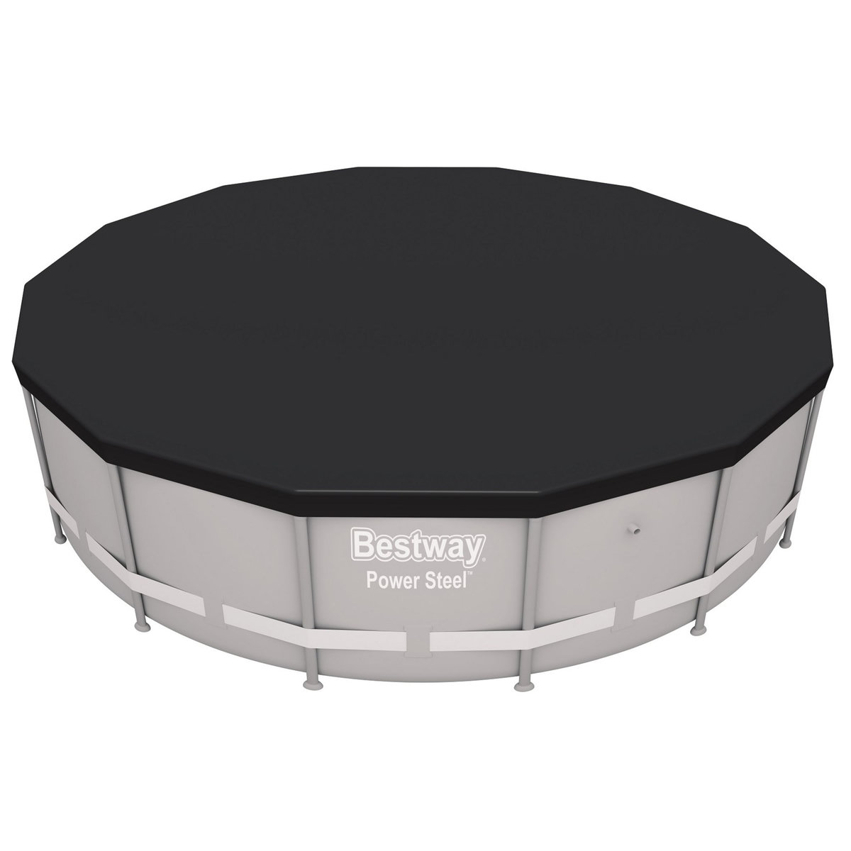 BESTWAY Bâche 4 saisons pour Piscine Hydrium/ Power /Frame ronde Diam 4,60 à 4,88m