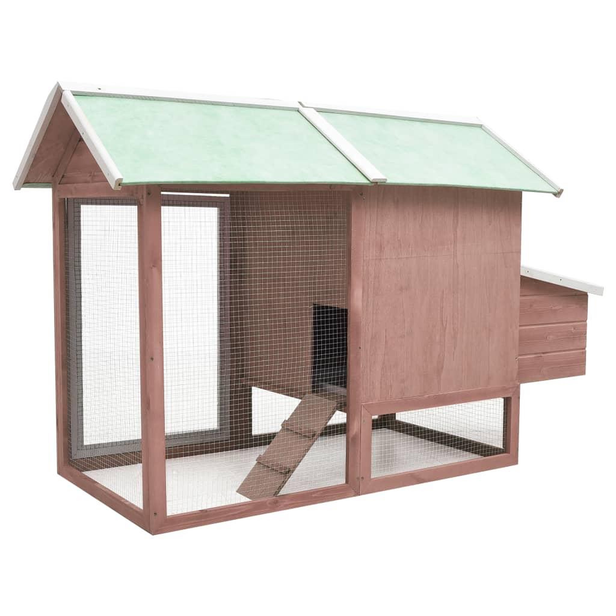 Voir la diapositive 4 : VIDAXL Poulailler Moka 170x81x110 cm Bois de pin massif et sapin