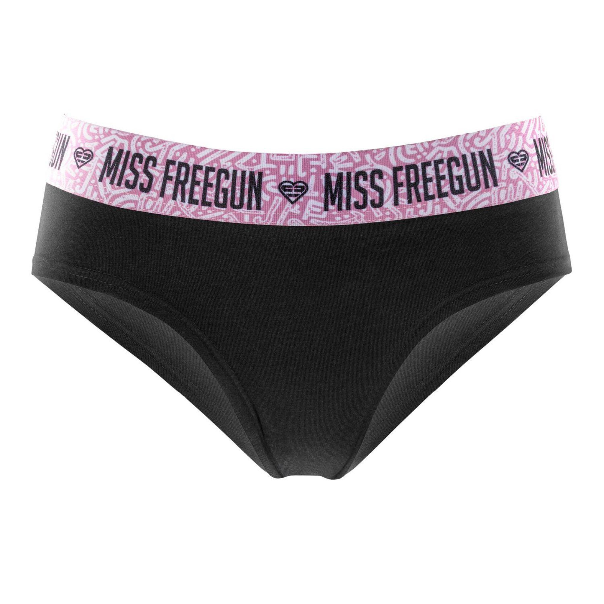 Voir la diapositive 4 : FREEGUN Lot de 5 culottes fille en coton Ethnik