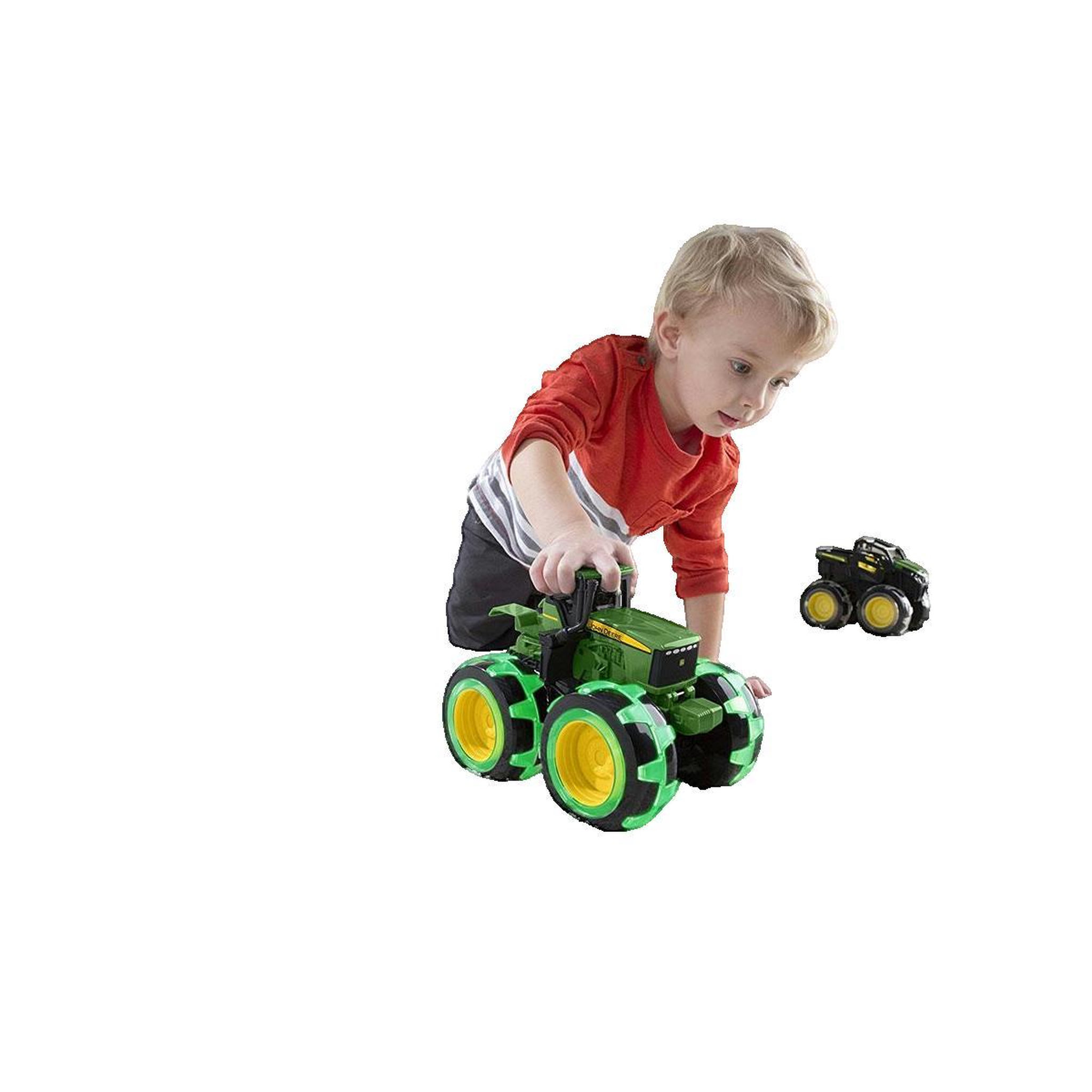 Voir la diapositive 2 : TOMY Tracteur Monster Treads Tomy vert et noir