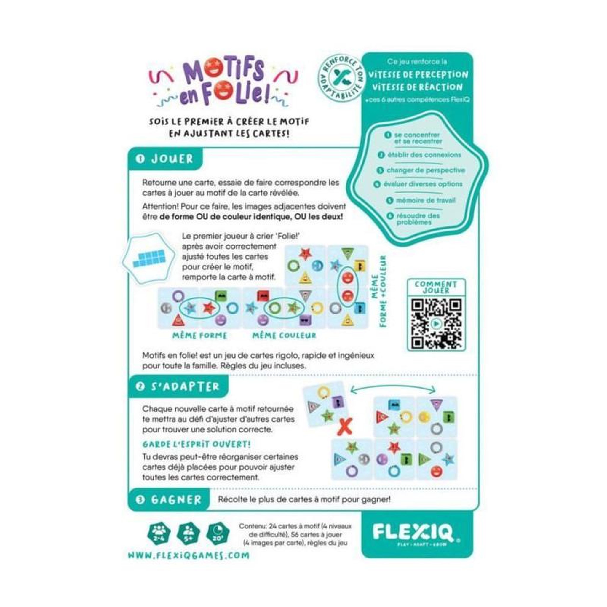 Voir la diapositive 4 : Asmodee Motifs en Folie - Asmodee - Jeu amusant pour développer son sens de l'observation - Moins de 30 min - Des 4 ans