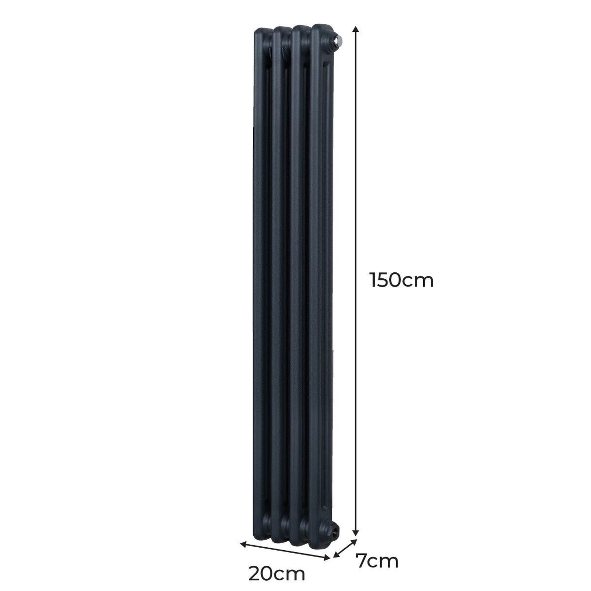 Voir la diapositive 5 : MONSTERSHOP Radiateur traditionnel à 2 colonnes – 1500 x 202 mm