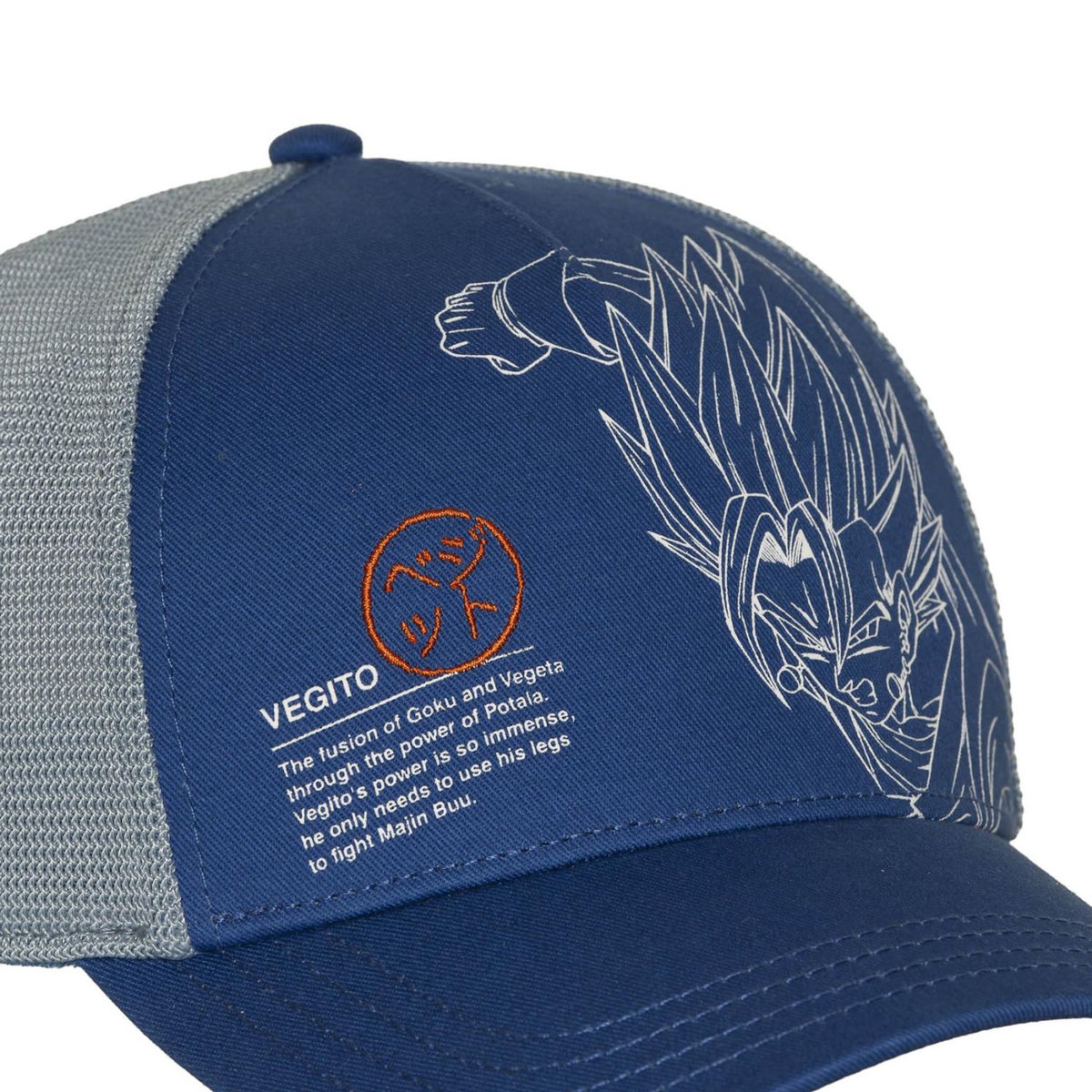 CAPSLAB Casquette  trucker avec filet Dragon Ball Vegito