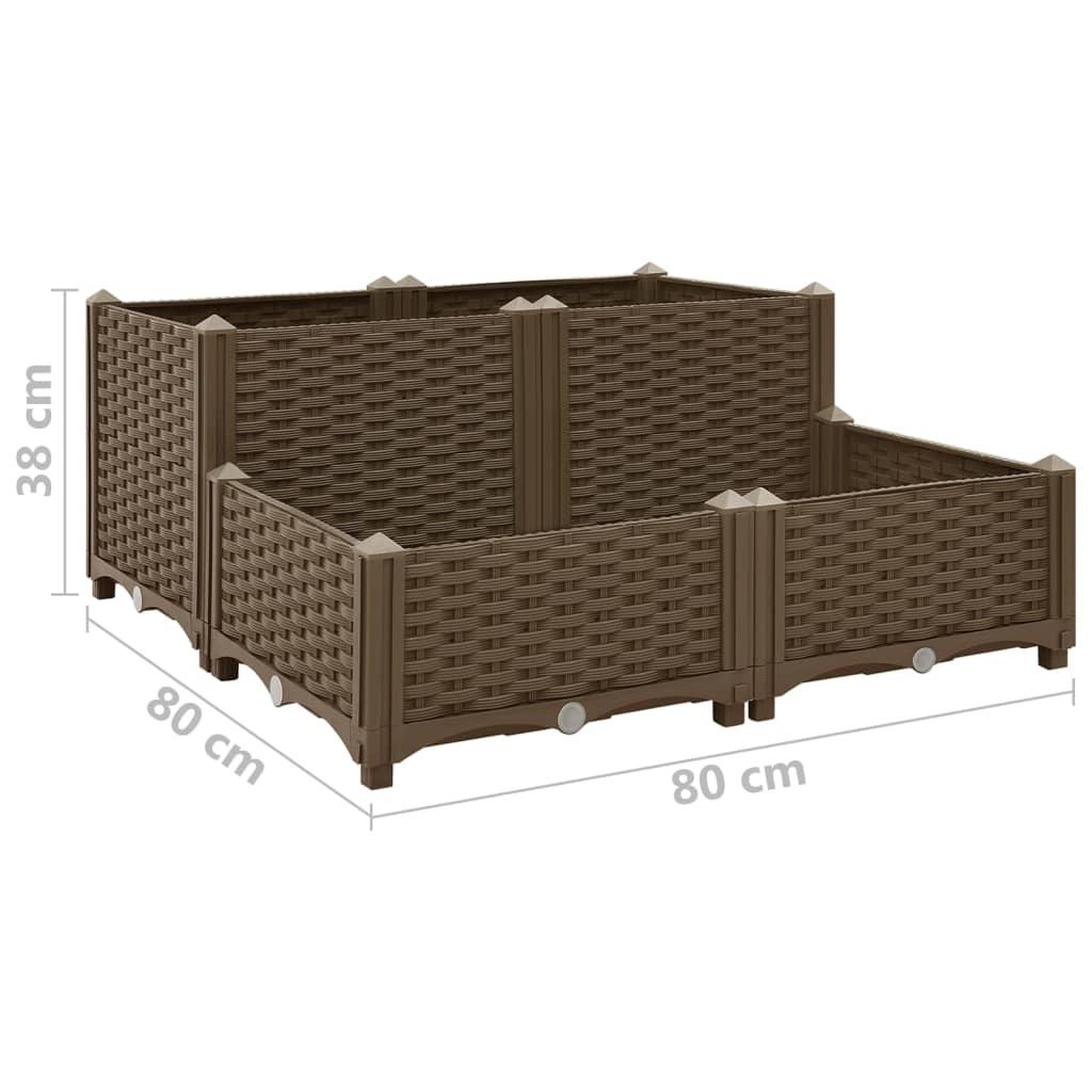 Voir la diapositive 6 : VIDAXL Lit sureleve 80x80x38 cm Polypropylene