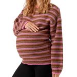 MAMALICIOUS Pull de Grossesse /Marron Femme Mamalicious Sandra. Coloris disponibles : Rose