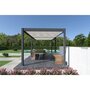 Voir la diapositive 8 : Pergola Bioclimatique autoportée 3x6 m - Aluminium Anthracite/blanc -  VS OmBREA®
