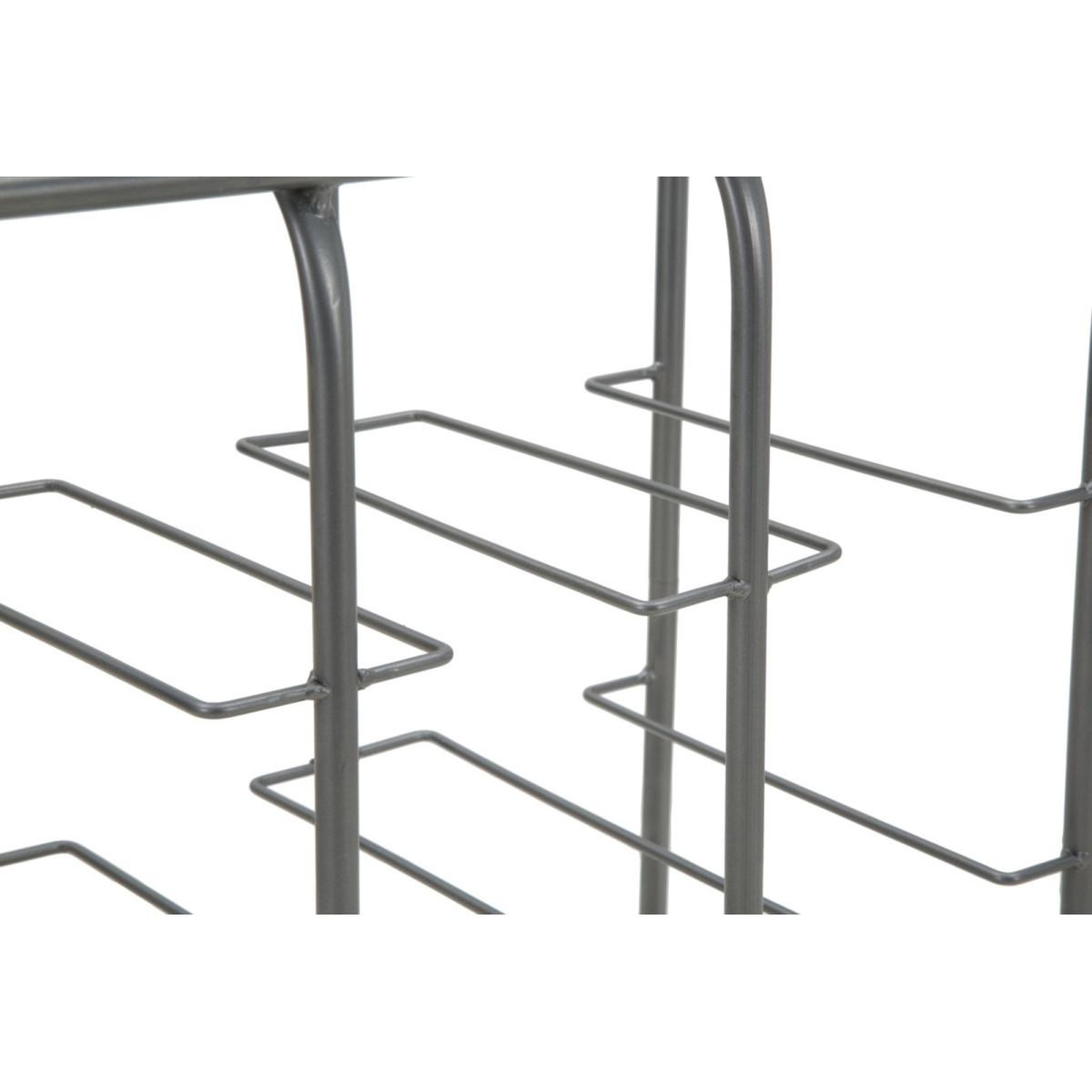 Voir la diapositive 5 : Paris Prix Porte-bouteilles 9 emplacements  industrial  47cm gris