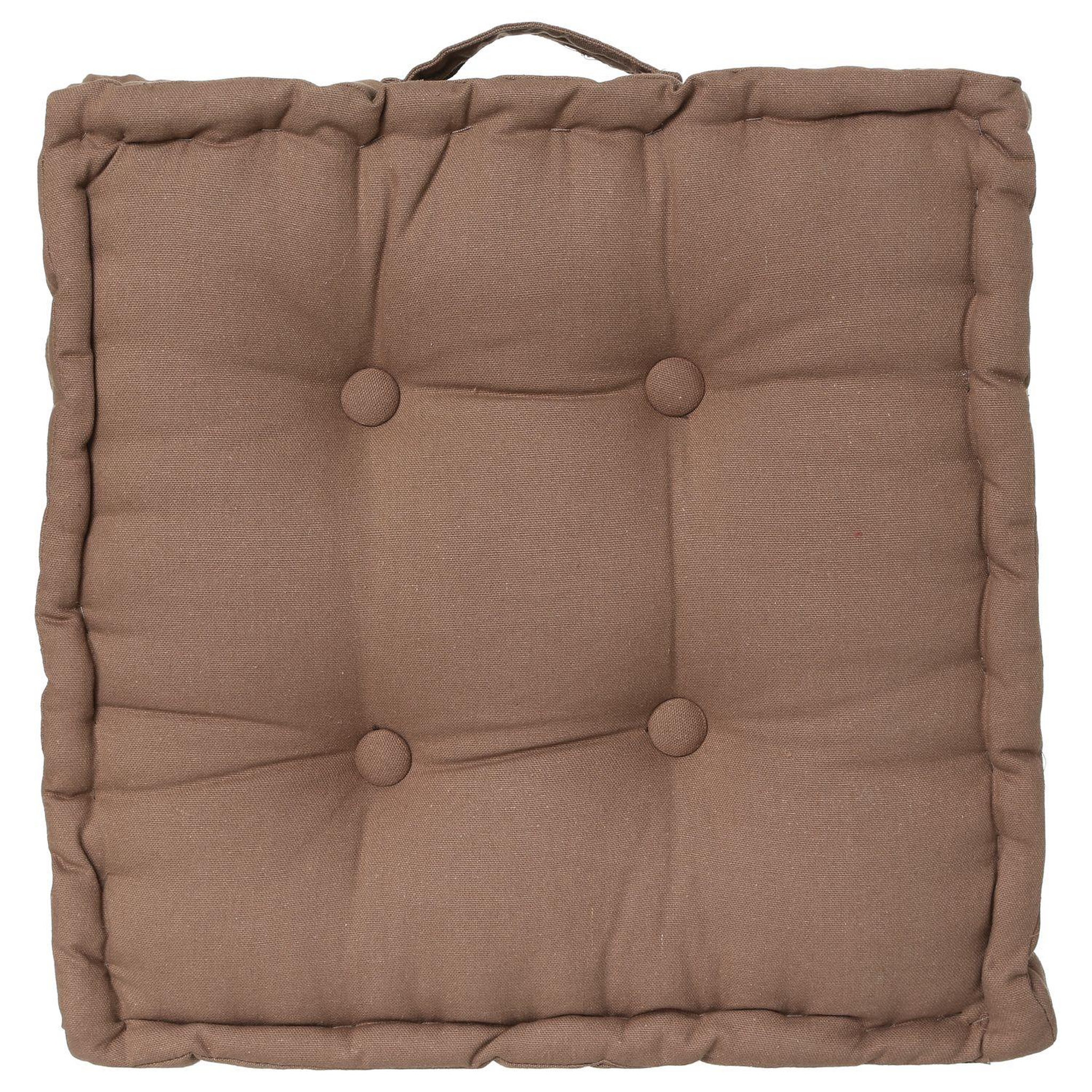ATMOSPHERA Coussin de sol - 40 x 40 cm Taupe