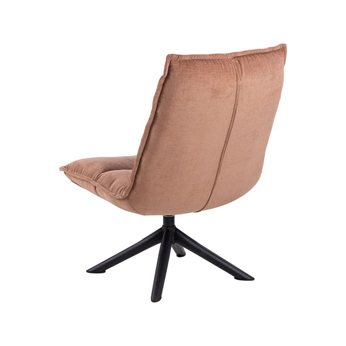 LISA DESIGN Mellow - fauteuil pivotant - en tissu - pieds en acier